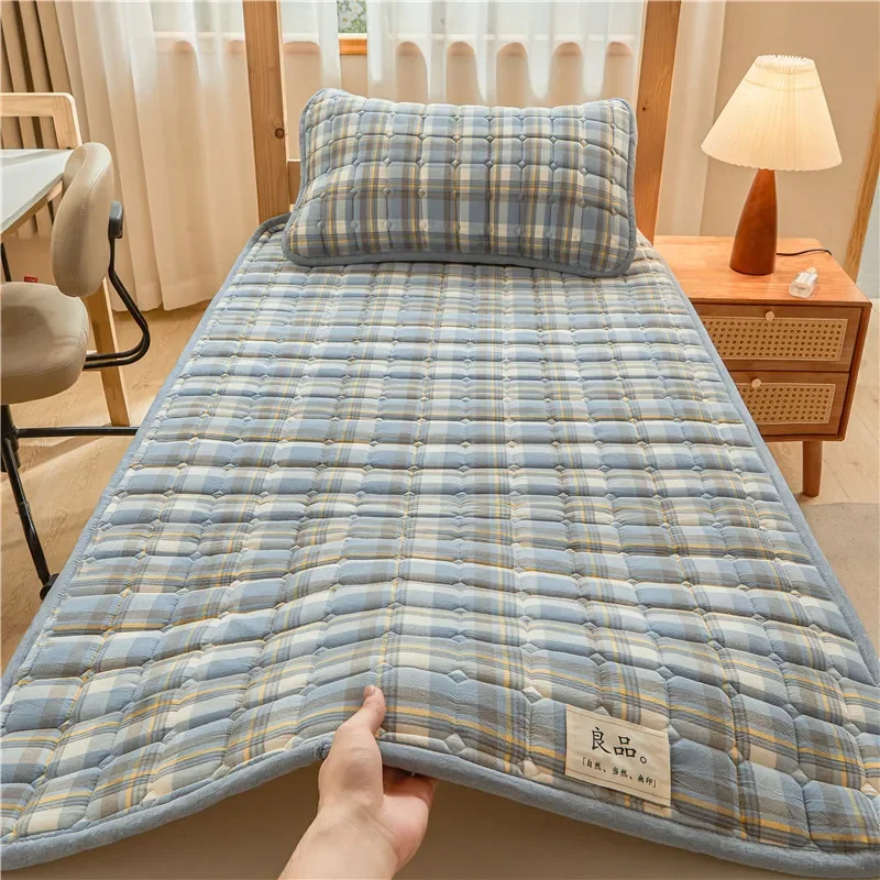 1pc Modern Simplicity Bed Sheet Bedspread Single Double Soft Thin Fold Mattress Toppers Tatami Floor Quilted Mat