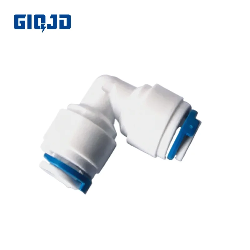 

1/4" 3/8" 4040/6060 OD PE Hose Tube Elbow 90 ° L Type Quick Connectors RO Water Connector Fittings Reverse Osmosis System