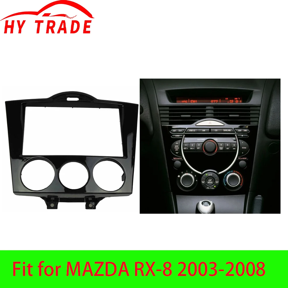 

Радио Double Din Fascia для MAZDA RX-8 RX8, установка GPS, CD, DVD, стерео, аудио, крепление на панель, установка, комплект приборной панели, лицевая панель, лицевая панель