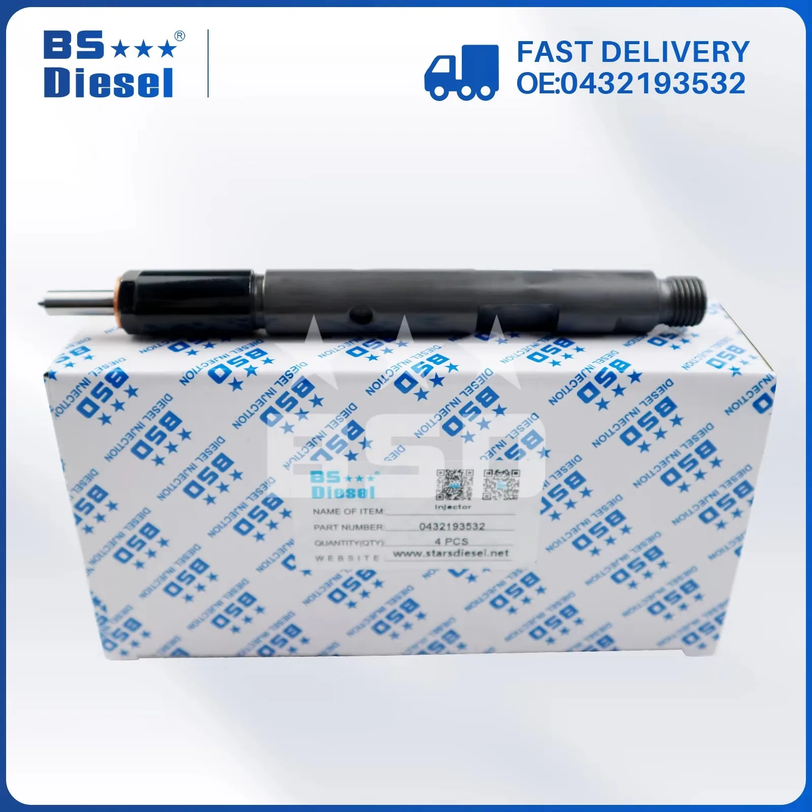 4pcs 0432193532 Diesel Fuel Injector Part 0 432 193 532 For Ford Ranger 2.8D Car Engine (4)Pieces/Lot