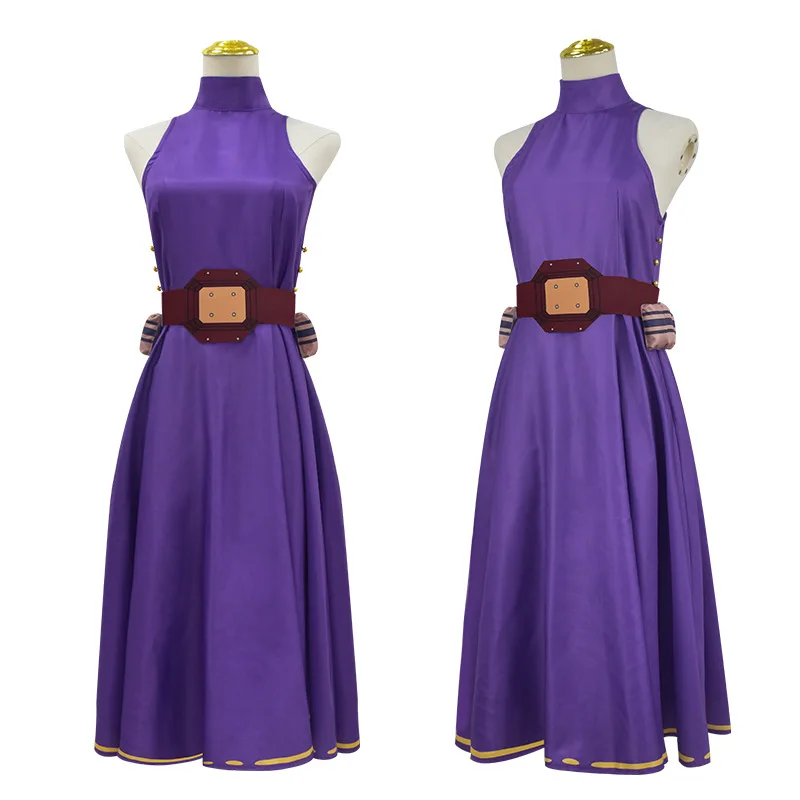 

Lady Nagant Cosplay Costume Anime My Hero Academia Clothing Tsutsumi Kaina Wig Purple Dress Combat Uniform Woman Sexy Party Suit