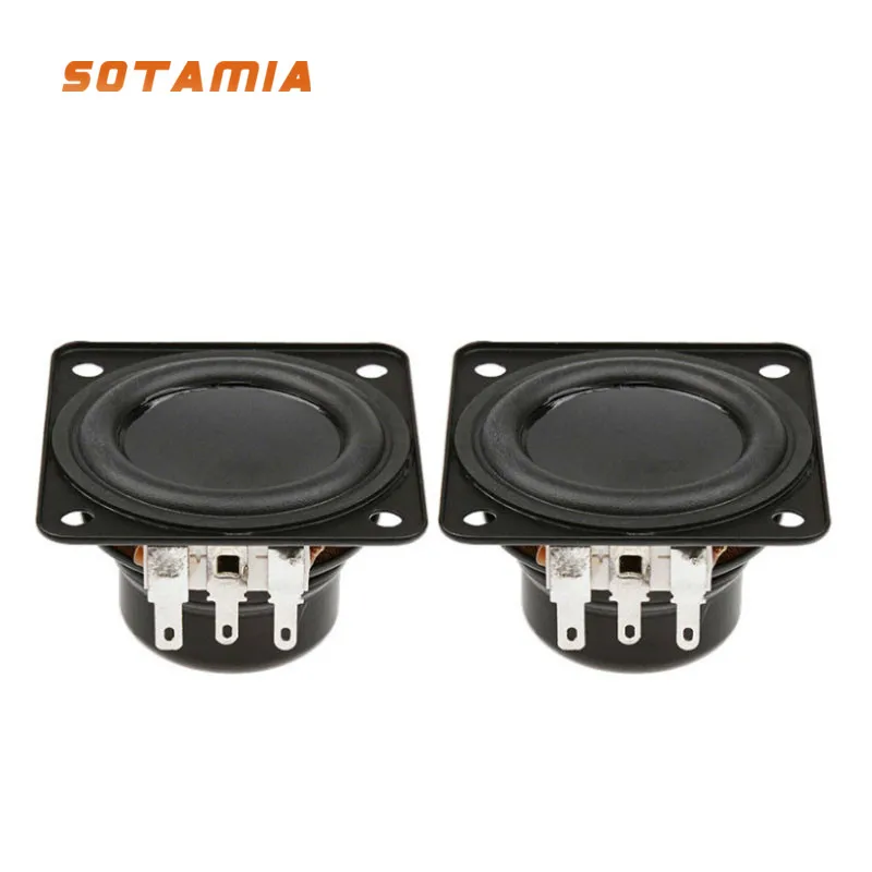 SOTAMIA 2Pcs 45MM Mini Full Range Sound Speaker Driver 4 Ohm 6 W Loudspeaker DIY Bluetooth Speaker For Home Theater