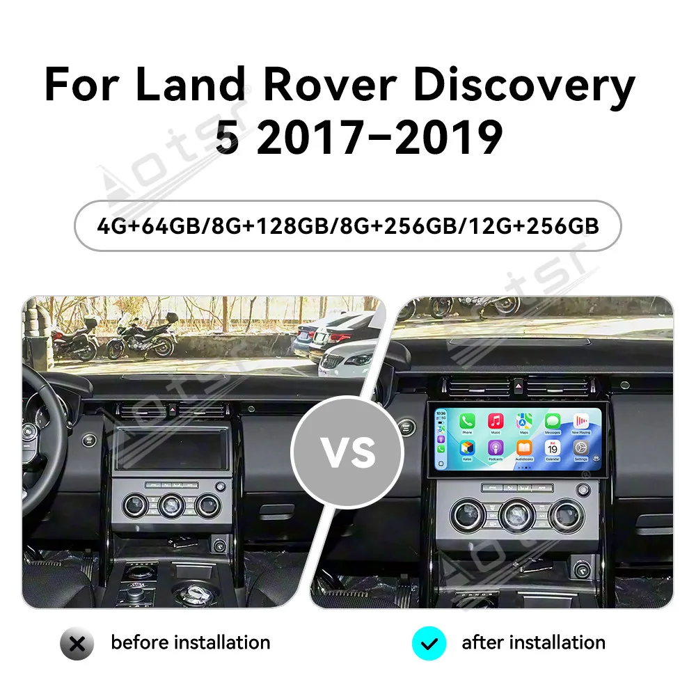 Modern Touch Screen Car Stereo 15.8 Inch Android 15 GPS Android Auto Radio Stereo Head Unit For Land Rover Discovery 5 2017-2019