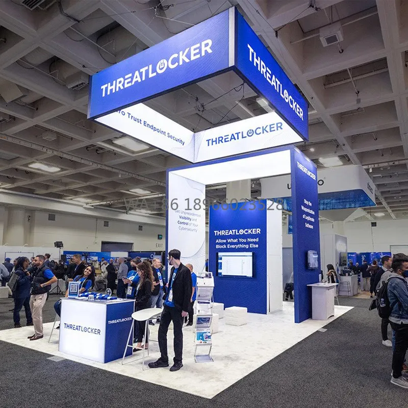 20x30 القدم المعرض التجاري عرض معرض كشك المعرض موقف SEG الألومنيوم الخلفية وحدات المعرض كشك