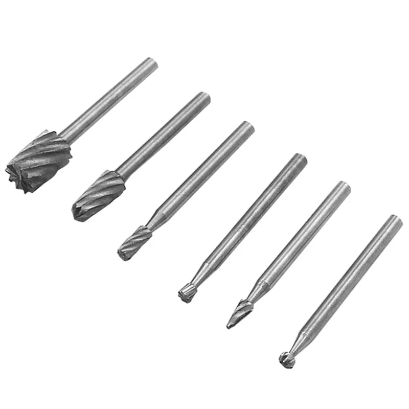 7Pcs HSS Wood Milling Cutter Set Tungfull Accessories for Rotary Tools Special Seat Dedicated Locator Horn Fixed Base