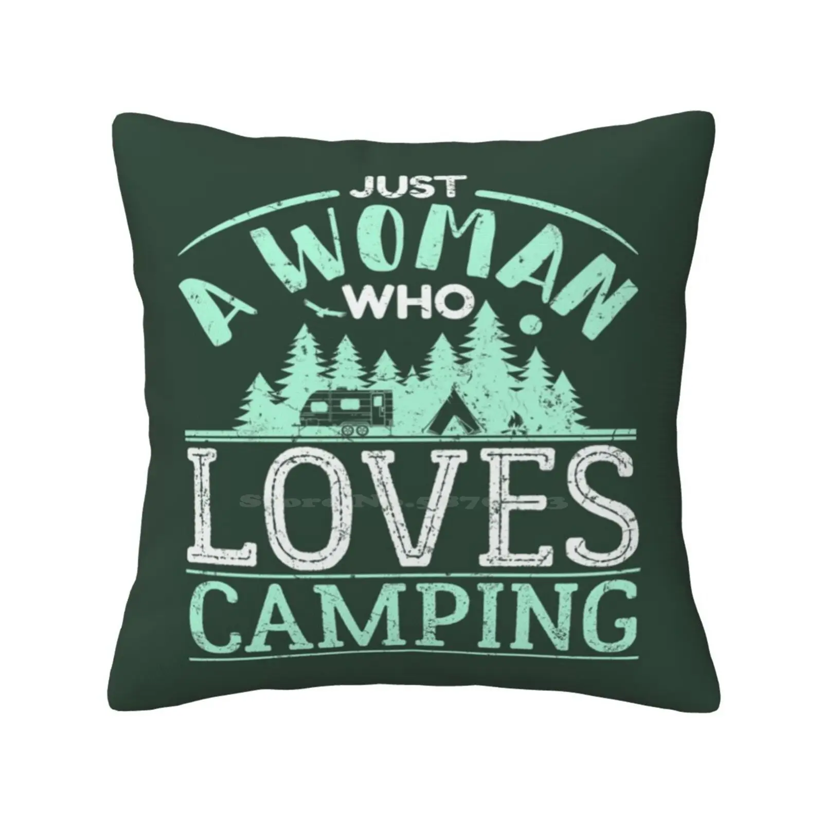 

Just A Woman Who Loves Camping Gifts Bedroom Office Hug Pillowcase Just A Woman Who Loves Camping Camping For Women Camping For