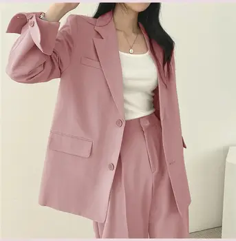 2025春秋新款時尚小套裝復古外套修身兩件女裝韓國版休閒上衣褲裝 6 最佳銷售 女士特爾諾服裝 - №5