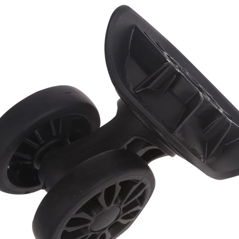 

G5AE Double Row Roller Hardware 360° Spinner Casters Heavy Duty Wheel 1Pair Black