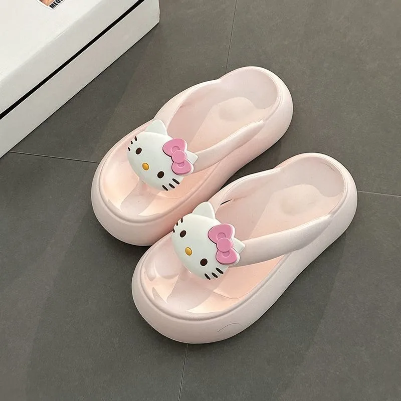 

Girly Heart Kawaii Sanrio Ins Fashion Hello Kitty Anime Pvc Shoes Cute Cartoon Slippers Lovely Pendant Gifts Toys for Kids