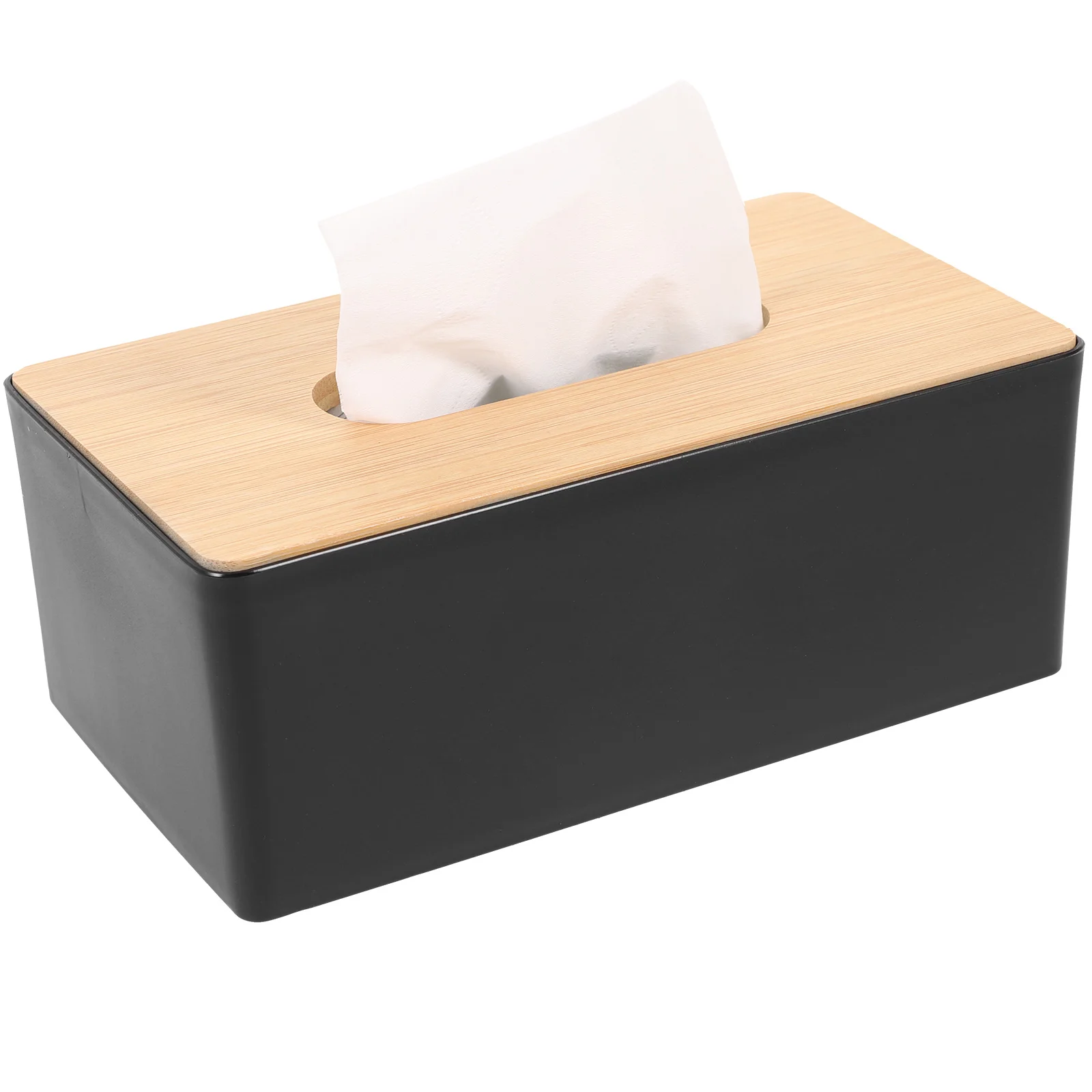 

Tissue Storage Box Desktop Decor Paper Towel Napkin Holders Dispenser Office Boxes Wooden Tissues Case Towels Cases Stand