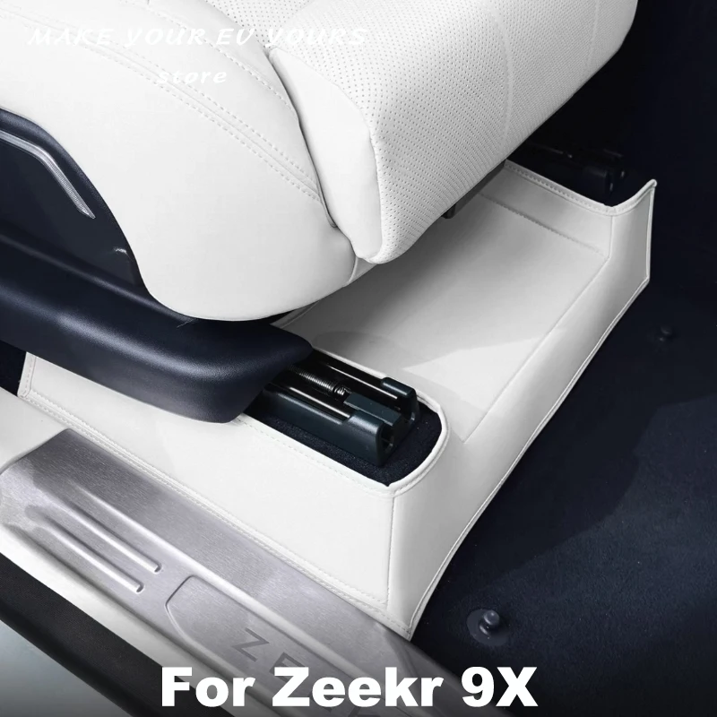 For Zeekr 9X 2025 2026 Front Row Underseat Original Flocking Anti-kick Protector Pad Under Seat Corner Guard Trim Accessories