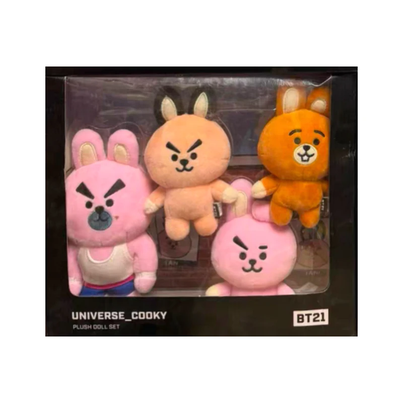 Linefriends Bt21 Chimmy Cooky Koya Mang Family Series Śliczna pluszowa lalka Dekoracje wnętrz Prezenty Kolekcja zabawek dla dzieci