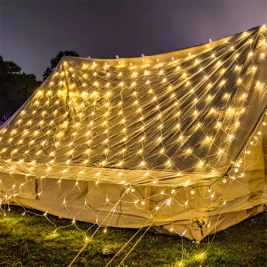 ستارة إضاءة LED للديكور المنزل - مراجعة Outdoor Lighting Grid Screen وسعره