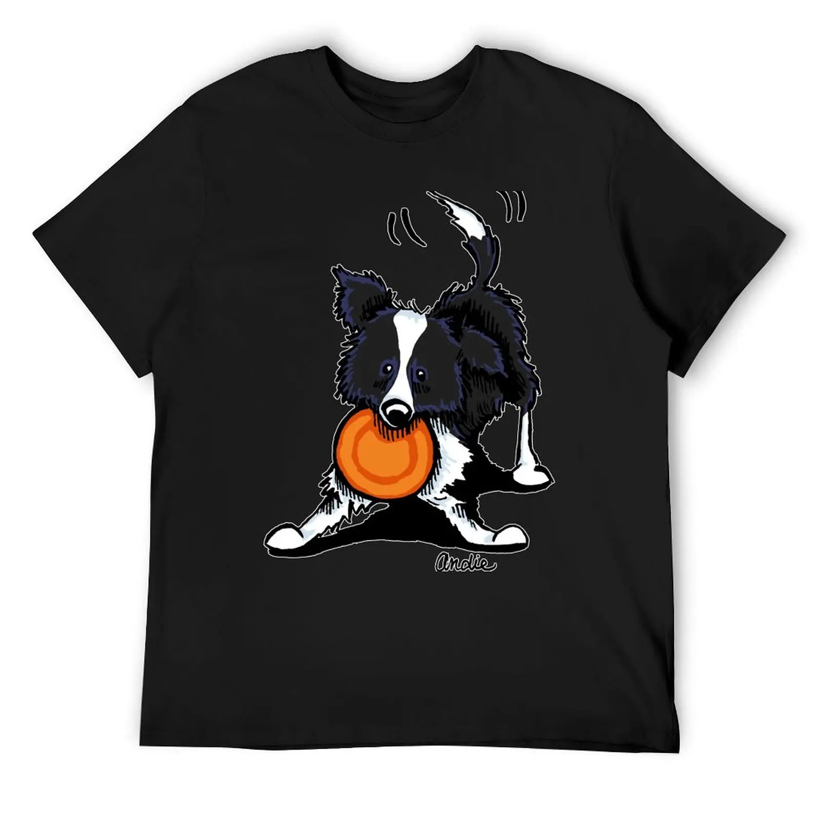 Border Collie @ Play T-Shirt graphic tee shirt aesthetic clothes cheap stuff mens fashion