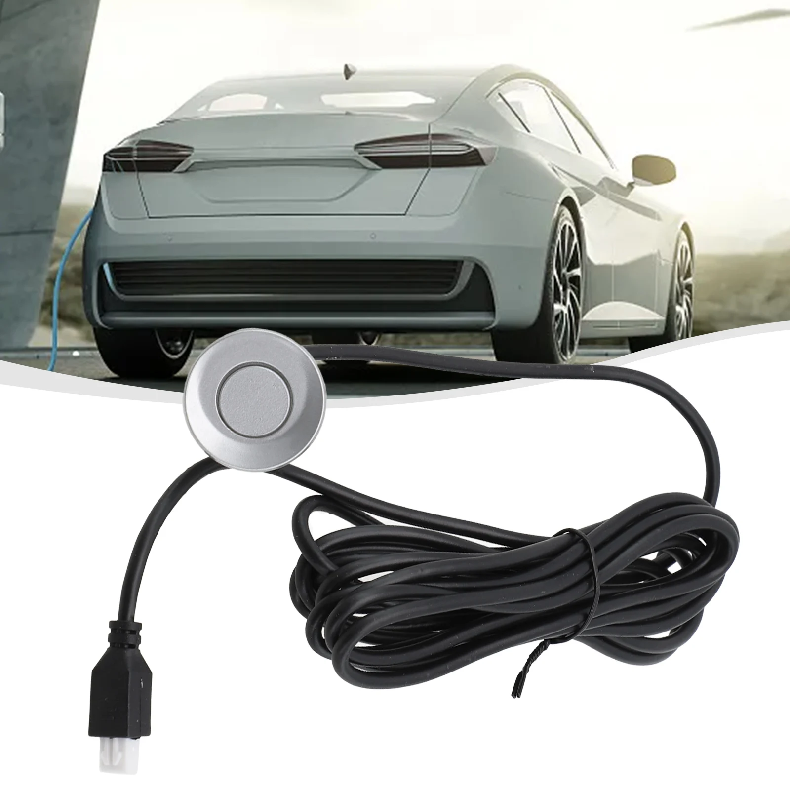 

1x Sensors 22mm Car Parking Sensor Kit Reverse Backup Sound Response Probe ABS Silver Accessories For Vehicles