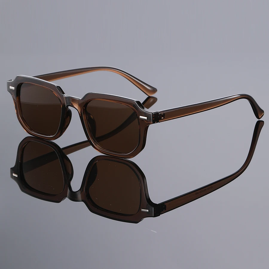 1Pc Herenmode Bril Nieuw Trendy Vierkant Frame Retro Klinknagel Y2K Muziekfestival Cool Street Style Decoratie Geschikt voor Dagelijks
