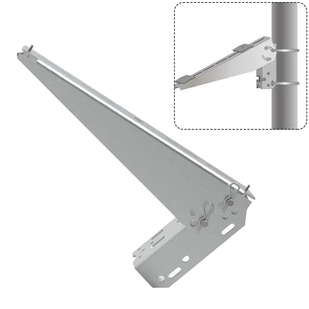 Imagem -03 - Único Painel Solar Pole Mount Suporte Fotovoltaico Parede Solar Mount Único Painel Solar Pole Mount 30 °