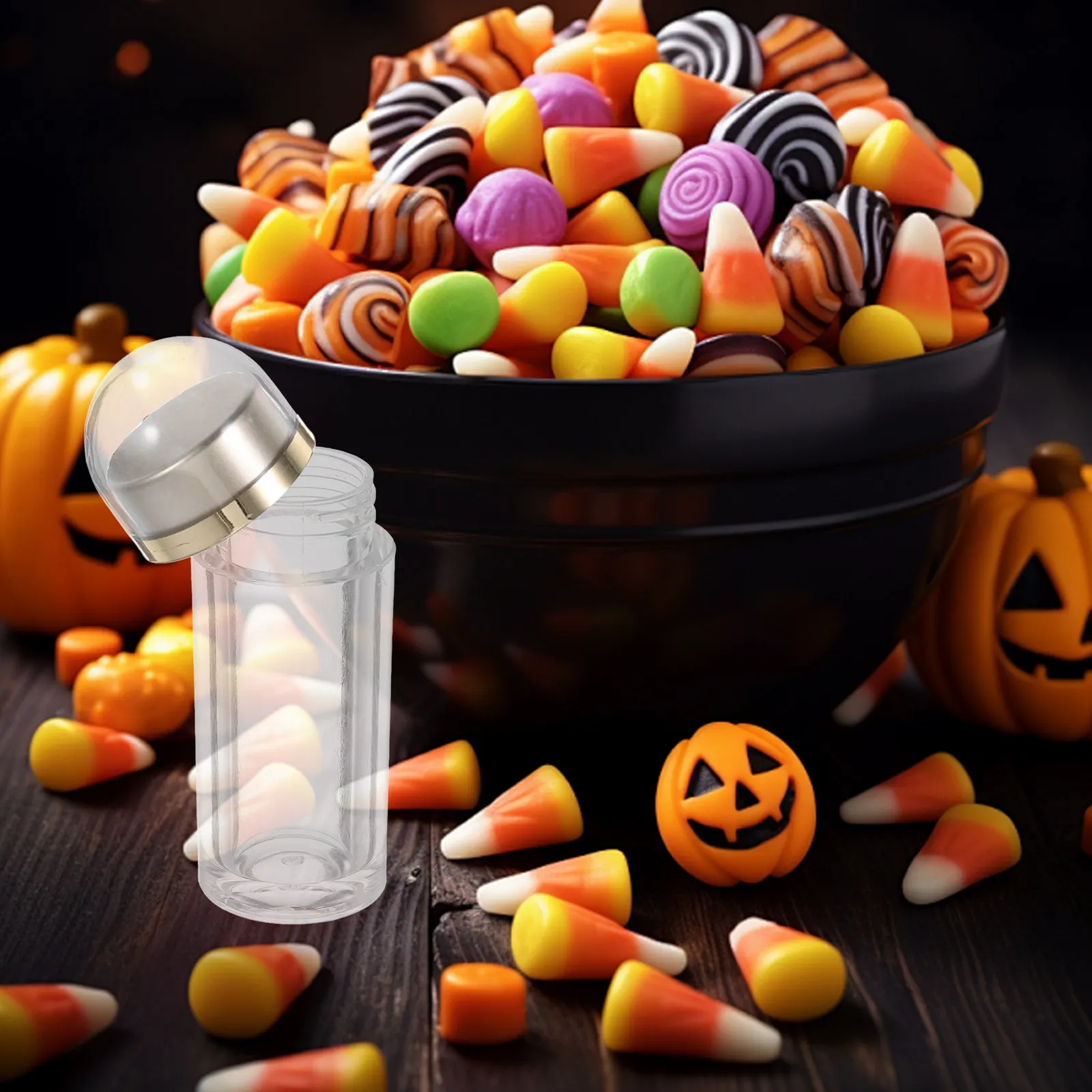 

Набор из 4 портативных пластиковых контейнеров для хранения: прозрачные маленькие емкости с крышками для таблеток, конфет, капсул – незаменимые для путешествий