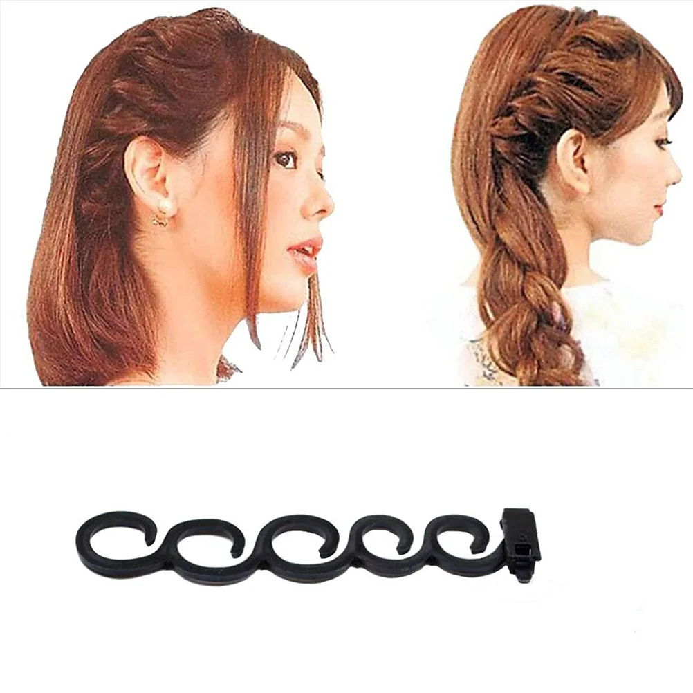 

1 Set of 13Pcs Hair Bun Maker Hair Braiding Tools DIY Hair Styling Tools Hair Pieces Hairdressing Accessories (Black)