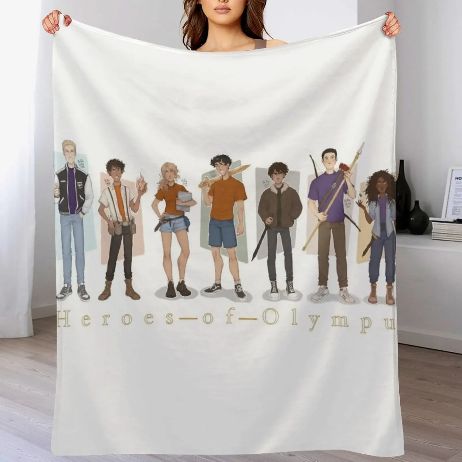 Heroes of Olympus Throw Blanket Furrys Polar Blankets Sofas Of Decoration Blankets