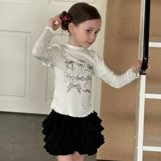 Girls Skirt 2026 Autumn and Winter New Children's Clothing Korean Style Girl Baby Fashion Temperament Cake Half Skirt