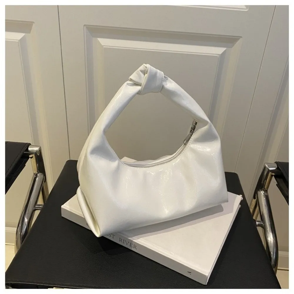 

Простые однотонные клатчи-сумки из искусственной кожи, универсальные плиссированные сумки через плечо для девушек