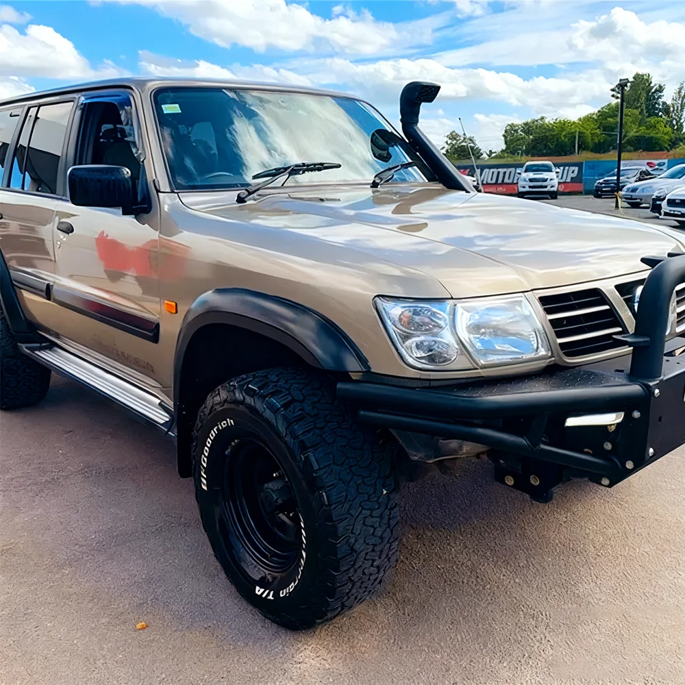 

Safari Snorkel Kit LLDPE Air Intake System Waterproof Head Direct Bolt-On 4x4 Off-Road For Nissan Patrol GU Y61A Y61B 1997-2002
