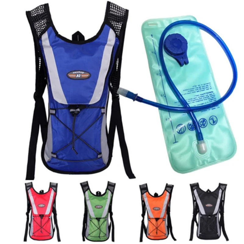 Mochila de hidratación con vejiga de agua de 2L, bolsa ligera para senderismo, deportes, ciclismo, escalada, hombre y mujer, nueva