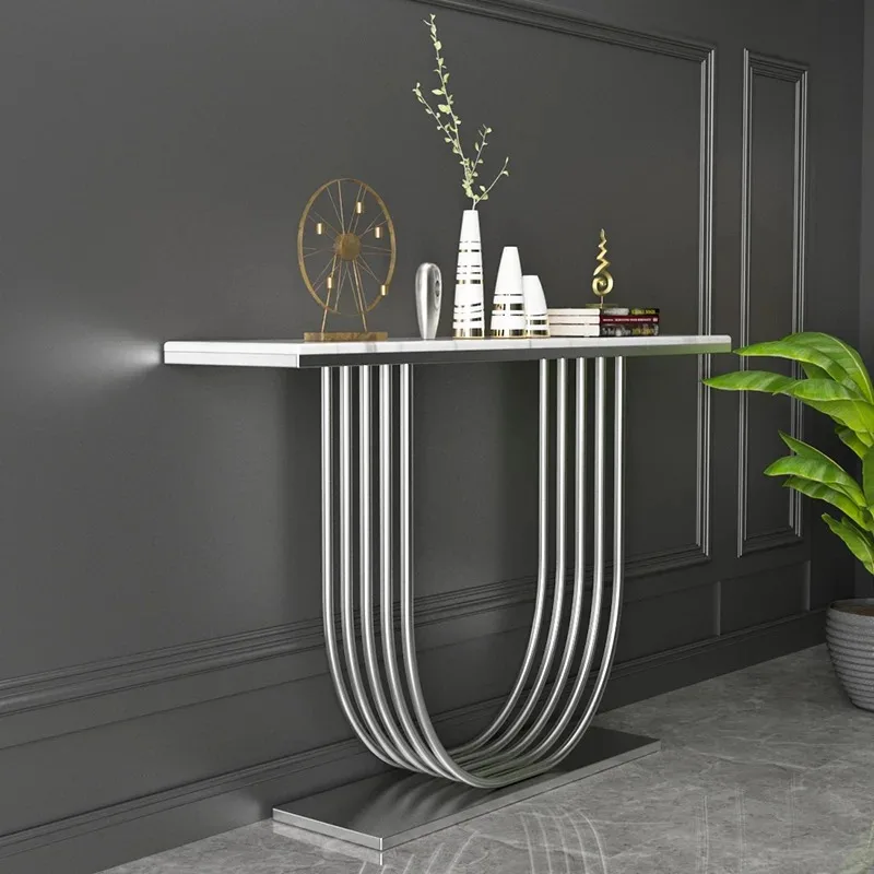 

Entryways Table Storage Modern Corner Armored Furniture Room Set Luxury Italian Metal Salon Hallway Nordic Living Room Furniture