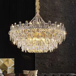 Modern Crystal LED Chandeliers For Living Room Luxury Villa Bedroom Dining Room Home Decoration Pendant lamp 2024 New Chandelier