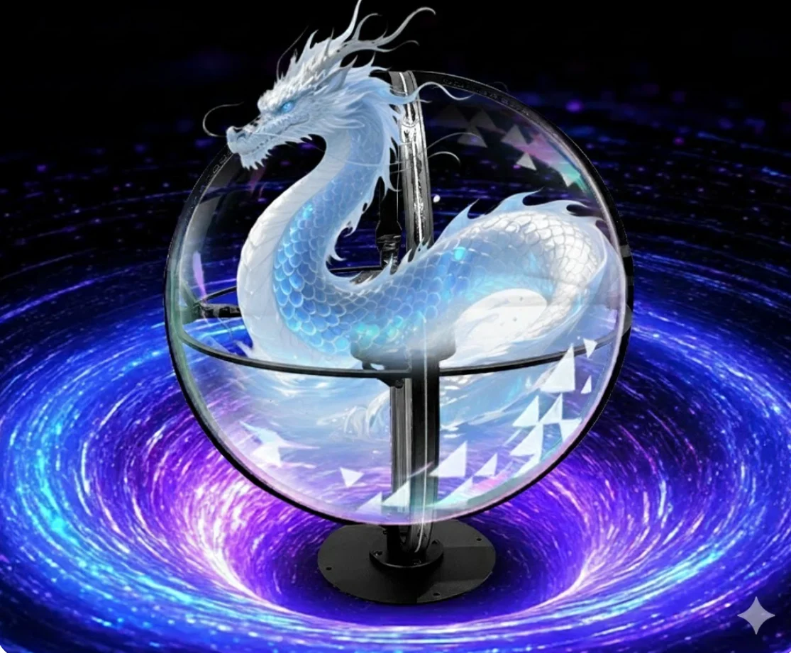 50cm Hologram Fan 360 Degrees Mini Sphere Style LED Fan Projector Hologram Ball for Events Shop Advertising Display Machine