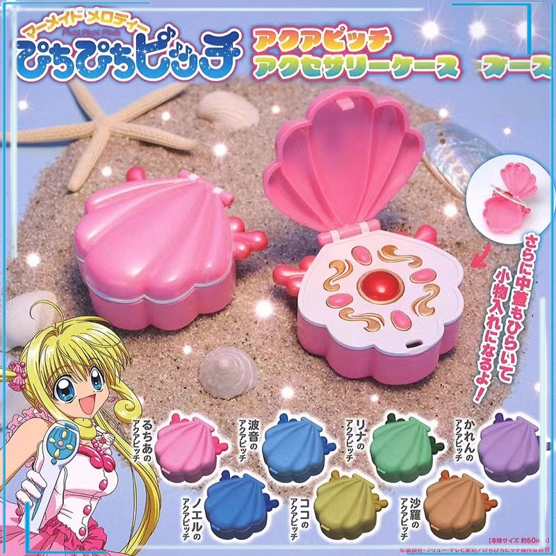 Mermaid Melody Mermaid Jewelry Storage Box Gashapon Childhood Memorie Children's Day Gifts Anime Figure Model Toys