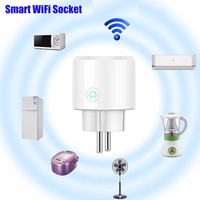 16A Electricity Energy Metering WiFi Smart Plug Works With HomeKit Alexa Home Smartthings Matter EU Smart Socket Voice Control