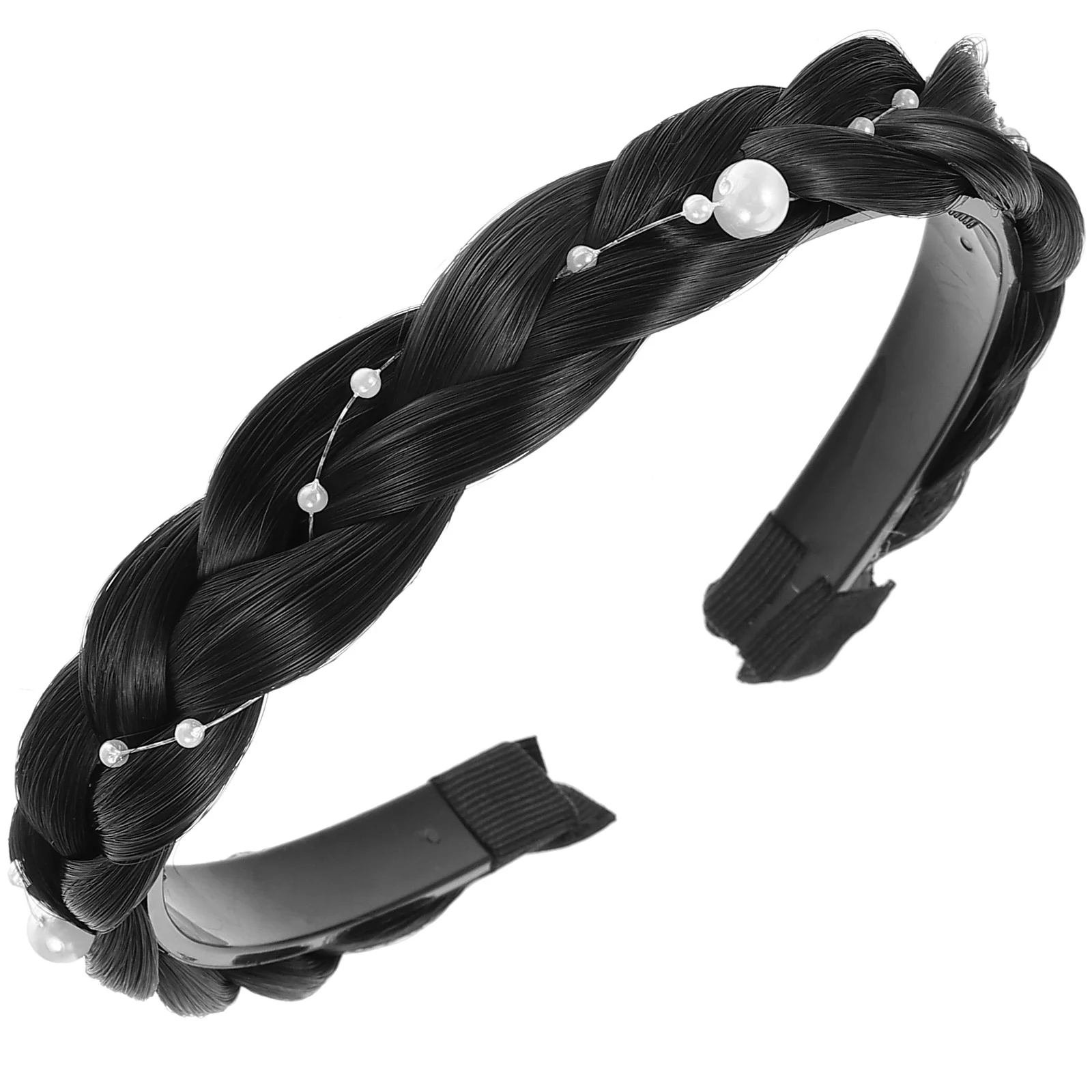 

Pearl Headb Women Braid Headb s For Women Hair Headb s Fishbone Headpiece Natural Black Color Hair Accessories Stylish