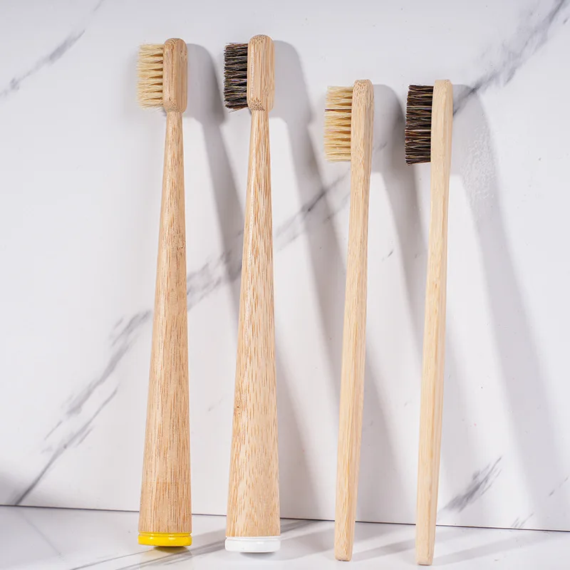Adult Biodegradable Environmentally Friendly Bamboo Toothbrush Hotel Hotel Adult Toothbrush