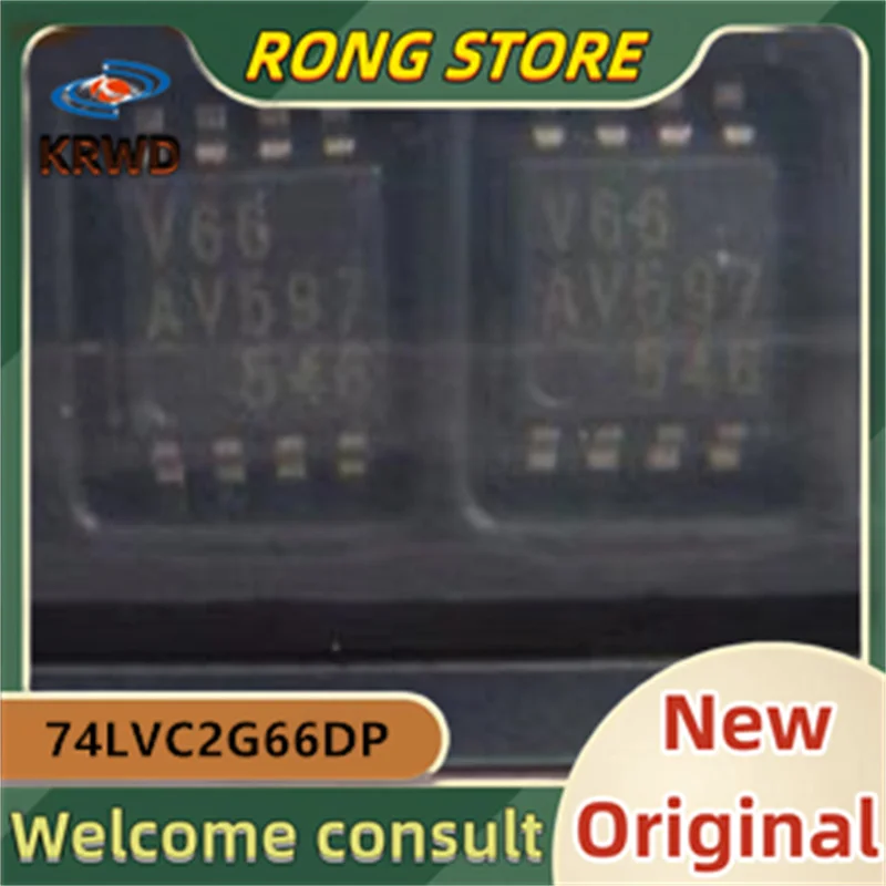 30pcs 74LVC2G66DP 	74LVC2G66DP 125 74LVC2G66 TSSOP-8  New and Original