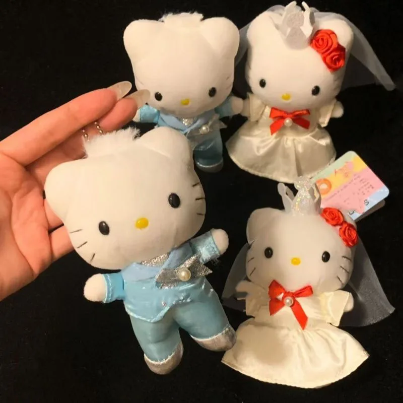 Hello Kitty Wedding Plush Keychain Gift