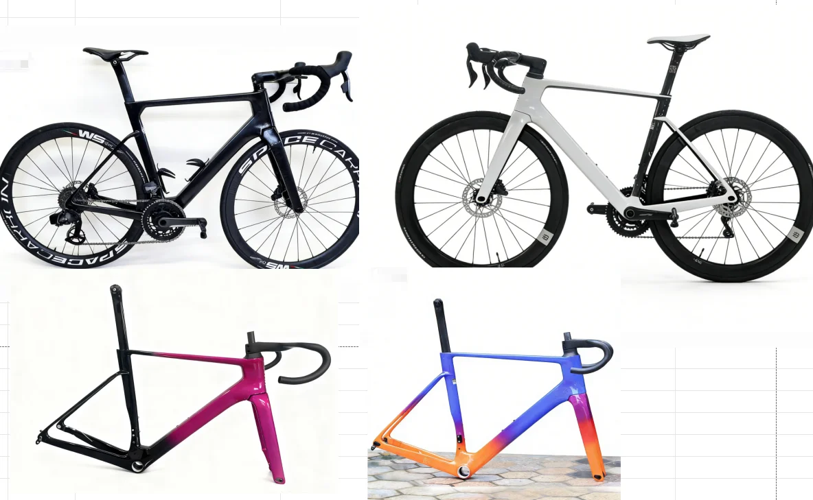 FASTER SKY FREEDOM Custom Paint Full Carbon Bike Frameset Disc Brakes Alex Thru Taiwan Road Carbon Bike Frame 49-58cm in Stock