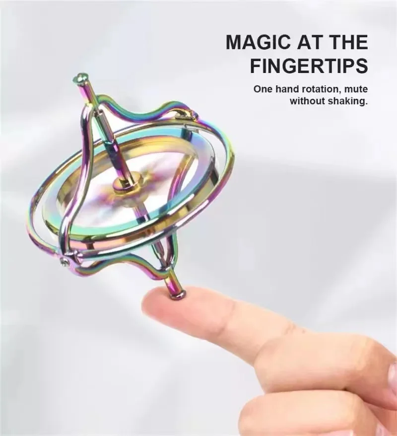 

New dazzling fidget spinner zinc alloy pressure relief toy finger gyro creative metal gyroscope holiday gift for boys and girls