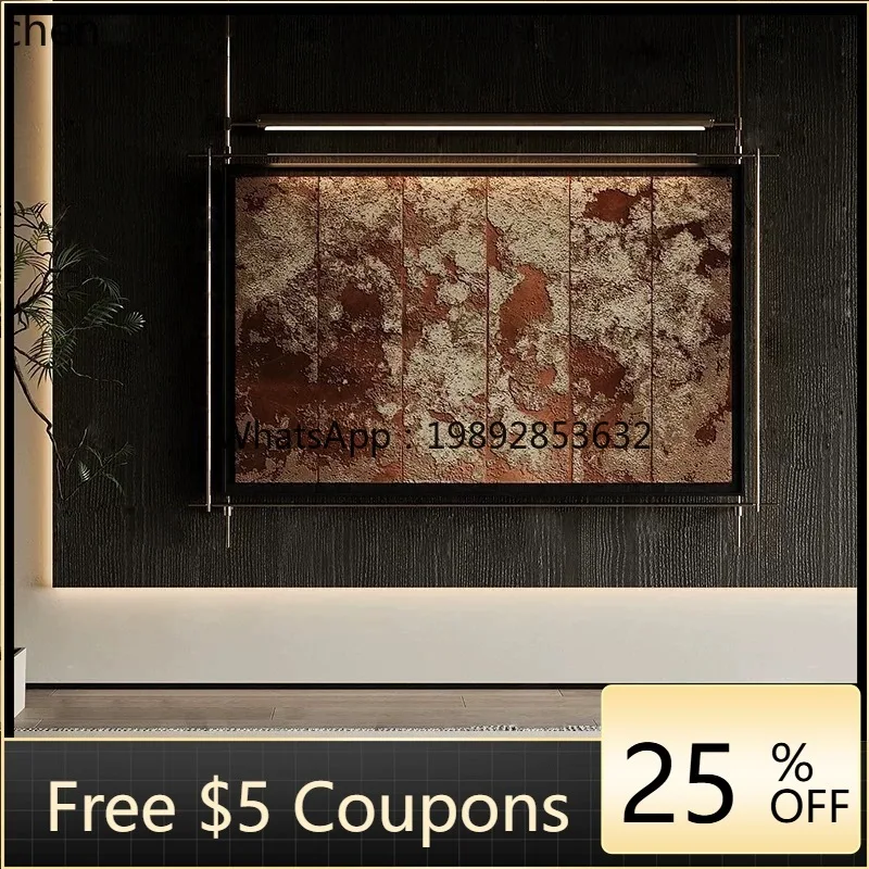 AB  Metal Rod Luminous Art Living Room Sofa Background  High-End Wall Decoration Wall Lamp Art Hanging Painting