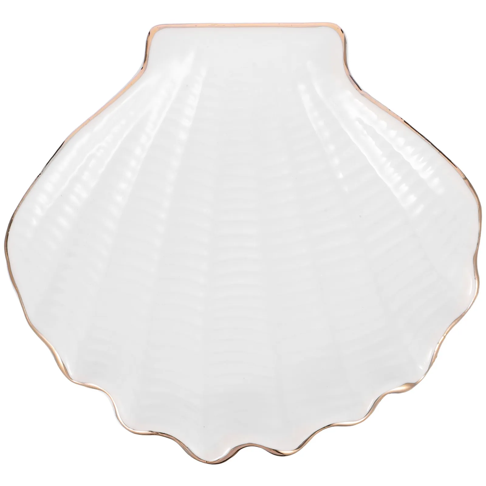 

Exquisite Ceramic Conch Jewelry Display Tray Jewelry Storage Plate Desktop Adornment Dresser Decor Accessories Organizer Trinket