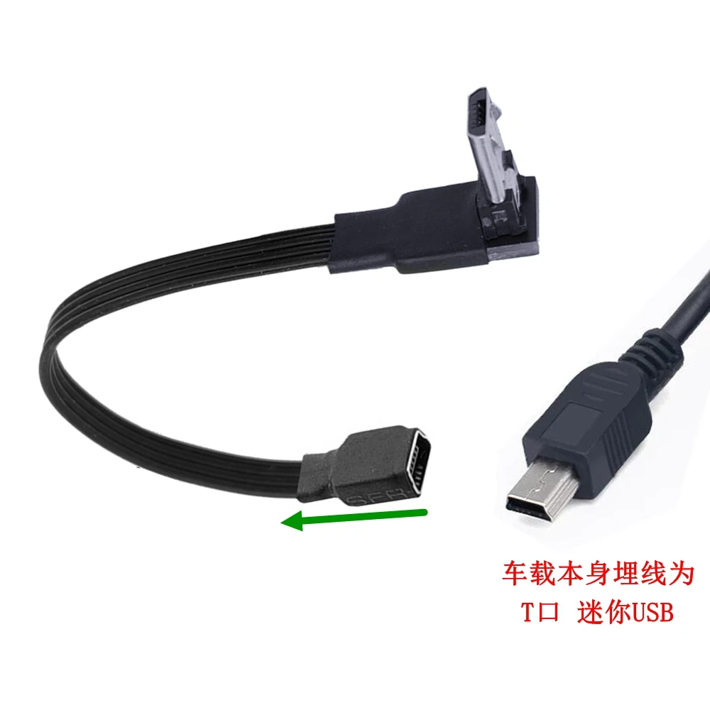 0.5M typ C Micro Mini USB 3.1 męski do Mini kabel danych do ładowania USB żeńskie Adapter przewodu 90 stopni prosty 0.2M 0.3m