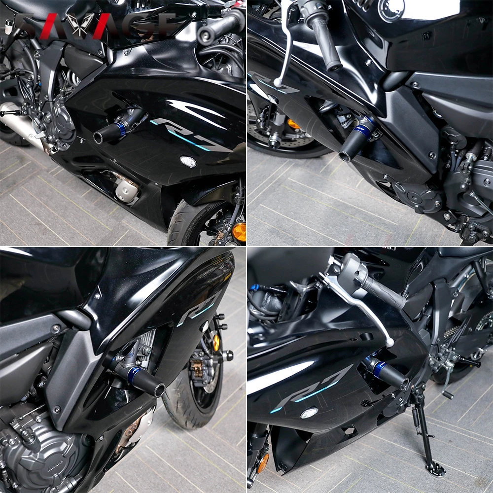 دراجة نارية تحطم المتزلجون لياماها YZF R7 2021-2025 YZF-R7 YZFR7 شوكة المحور عجلة المنزلق الإطار المتزلجون الخلفي Swingarm بكرة الوقوف