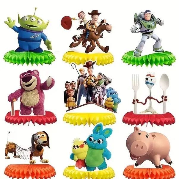 9pcs Disney Toy Story Themed PartyDecoration, Birthday Party Decoration Supplies,Surprise‑themed event supplies，Men's Party view 2