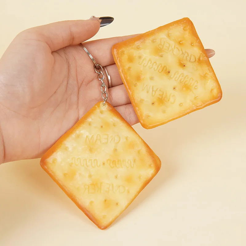 محاكاة المعجنات الغذاء المفاتيح وهمية الكوكيز نموذج الصودا الكوكيز المفاتيح للرجال النساء حقيبة السيارة قلادة مجوهرات هدايا