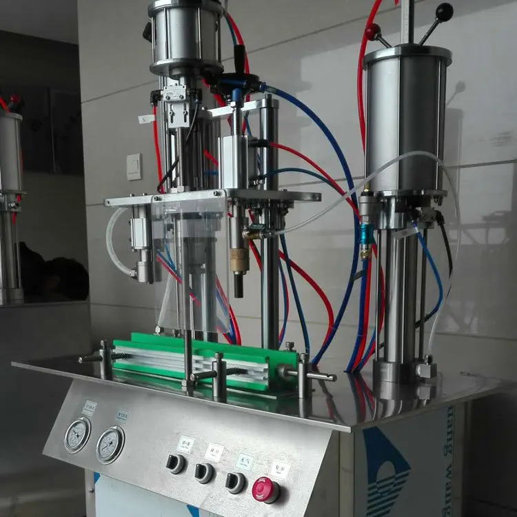 3 in 1 Air Freshener Aerosol Filling Machine Semi Automatic Spray Can Filler Capping Gas Charging Equipment