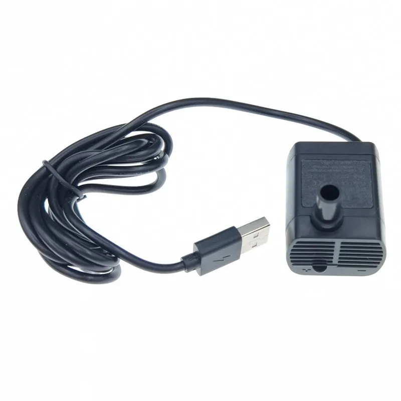 Usb Male 5v Submersible Pump 4 Suction Cups Fixed 2415-12 Pet Hydroponic Planting Mini Fish Tank Submersible Pump