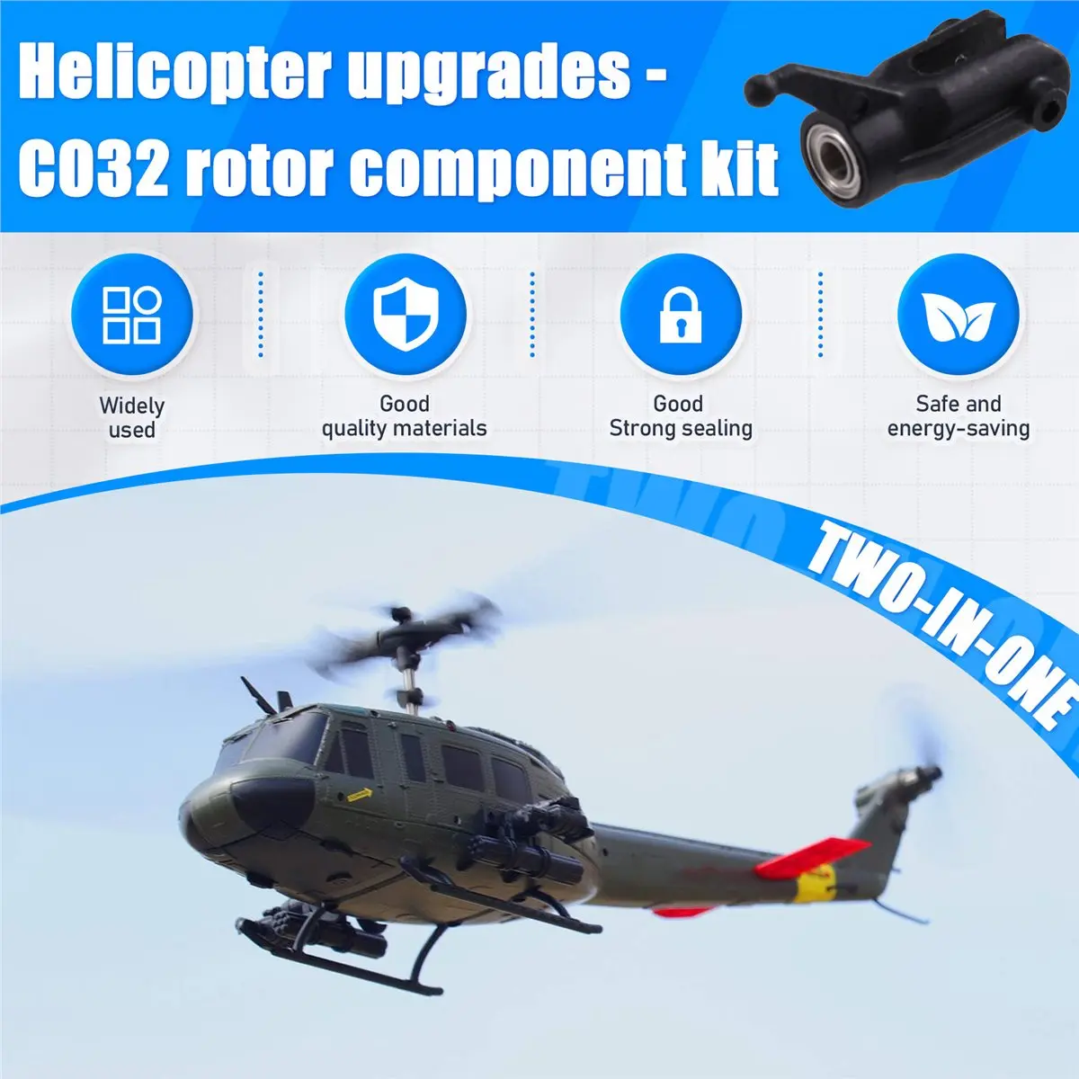 

[A17I TOY] RC Toy Helicopter Upgrade C032 Rotor Assembly Kit for RC C032 RC Toy Helicopter Parts