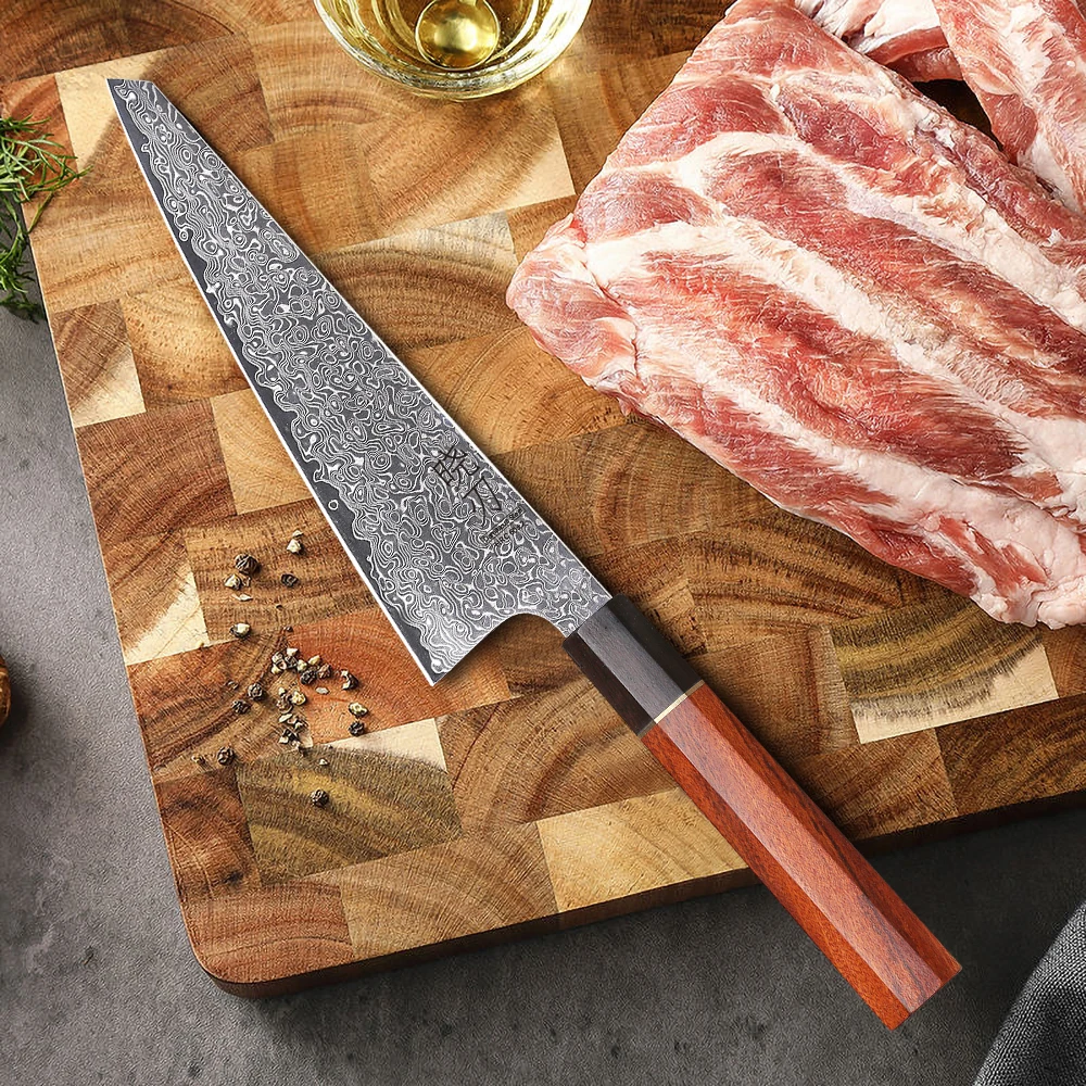 6-inch Honesuki Chef Knife Damascus Steel Professional Kitchen Knives Sharp Japanese Handmade Utility Fruit Boning Cooking Tools