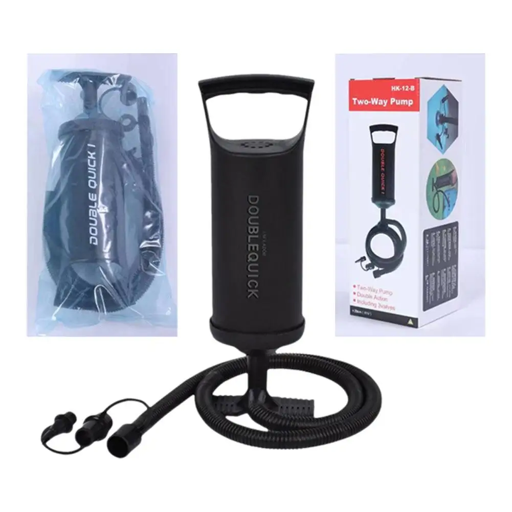 Two Way Air Pump Fast Inflation Hand Pulled Air Pump Two-Way Handheld Inflatable Air Pump for Swimming Pools Mattresses